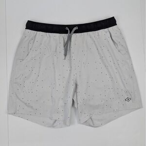 Burlebo Athletic Shorts White Liner Mens Small White Active Performance